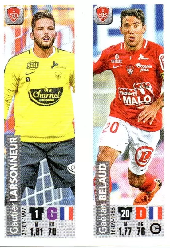 Championnat de France 2018-2019 - Gautier Larsonneur / Gaëtan Belaud - Stade Brestois 29