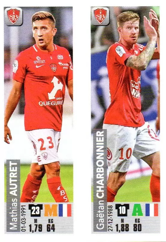 Championnat de France 2018-2019 - Mathias Autret / Gaëtan Charbonnier - Stade Brestois 29