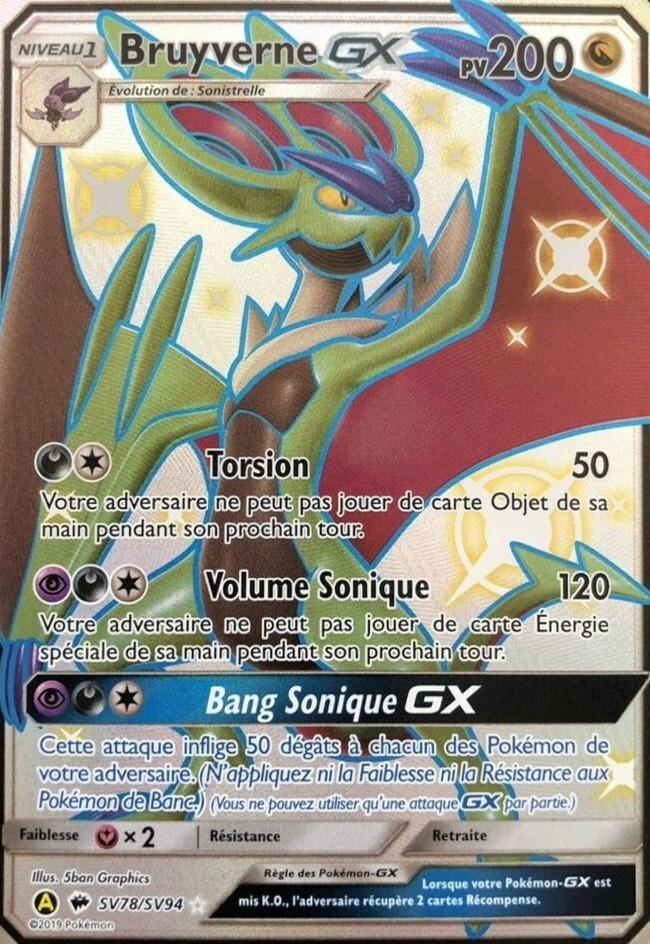 Bruyverne Gx Carte Pokemon Sv78 Sv94 Cartes Pokemon Alternatives