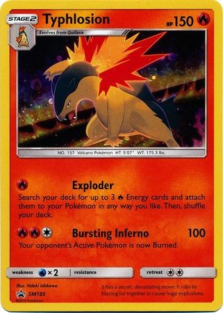 Typhlosion Holo Sun Moon Promos Pokémon Card Sm185