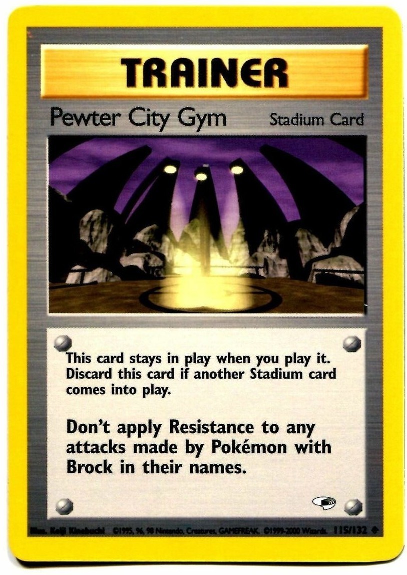 Pewter City Gym Gym Heroes Pokémon Card 115132