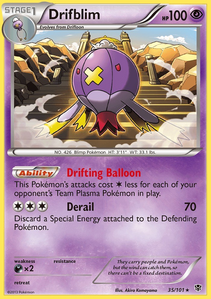 Drifblim Plasma Blast Pokémon Card 35101