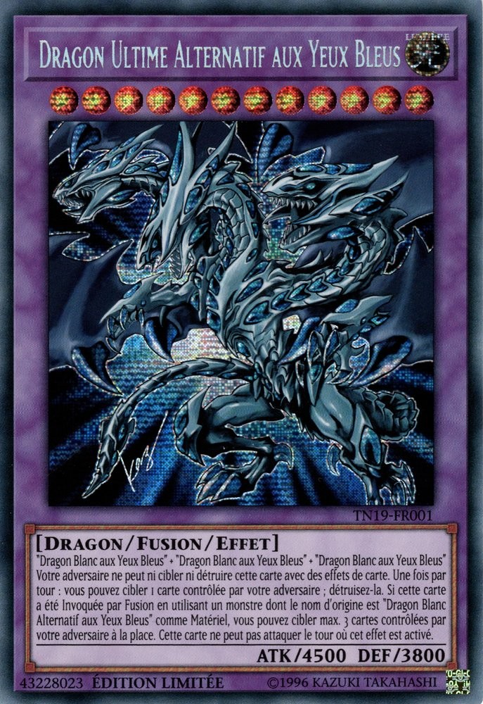 Dragon Ultime Alternatif aux Yeux Bleus carte TN19FR001 Tin Box 2019