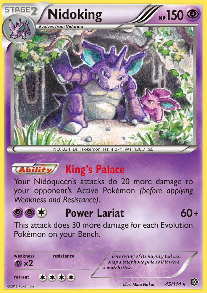 Nidoking Xy Steam Siege Pokémon Card 45114