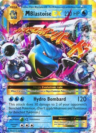 Mega Blastoise Ex Xy Evolutions Pokémon Card 22108