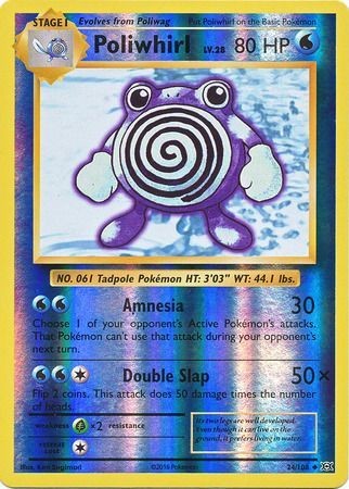 Poliwhirl Reverse Xy Evolutions Pokémon Card 24108