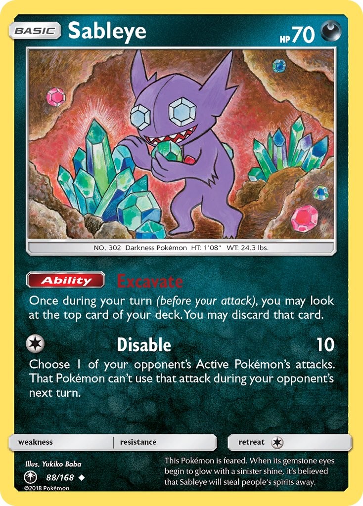 Sableye Celestial Storm Pokémon Card 88168