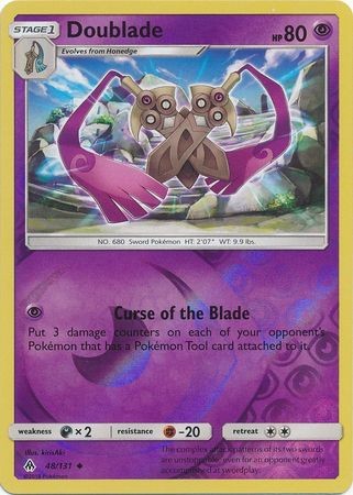 Doublade Reverse Forbidden Light Pokémon Card 48131