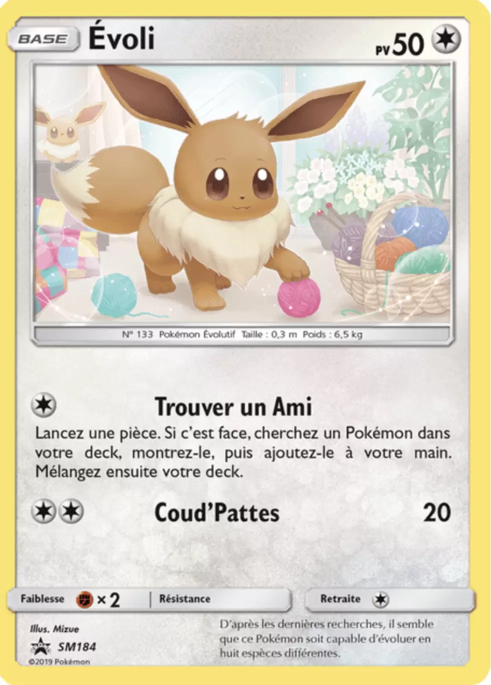 Cartes Promo Black Star Soleil et Lune - Évoli