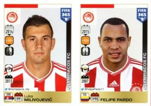 Fifa 365 2016 - Luka Milivojević - Felipe Pardo - Olympiacos FC