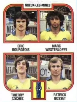 Football 83 - Eric Bourgeois / Marc Westerloppe / Thierry Cochez / Patrick Gosset - Noeux-Les-Mines