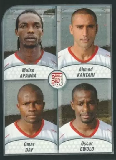 Foot 2010 - Championnat de France de L1 et L2 - Moïse Apanga / Ahmed Kantari / Omar Daf / Oscar Ewolo - Stade Brestois 29