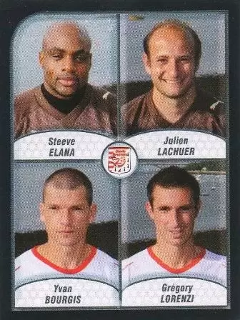 Foot 2010 - Championnat de France de L1 et L2 - Steve Elana / Julien Lachuer / Yvan Bourgis / Grégory Lorenzi - Stade Brestois 29
