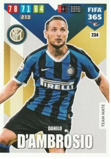 FIFA 365 : 2020 Adrenalyn XL - Danilo D\'Ambrosio - FC Internazionale Milano