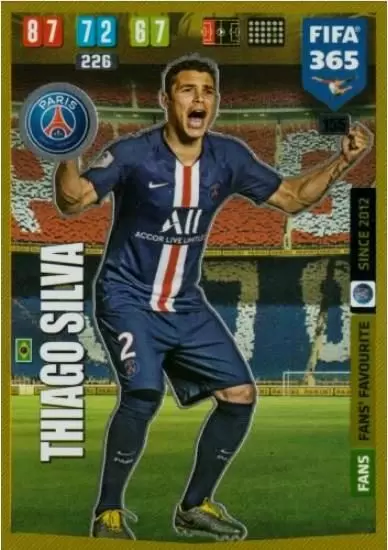 FIFA 365 : 2020 Adrenalyn XL - Thiago Silva - Paris Saint-Germain