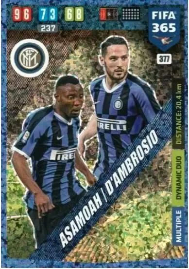 FIFA 365 : 2020 Adrenalyn XL - Kwadwo Asamoah / Danilo D\'Ambrosio - FC Internazionale Milano