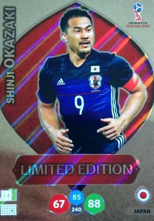 Russia 2018 : FIFA World Cup Adrenalyn XL - Shinji Okazaki - Japan