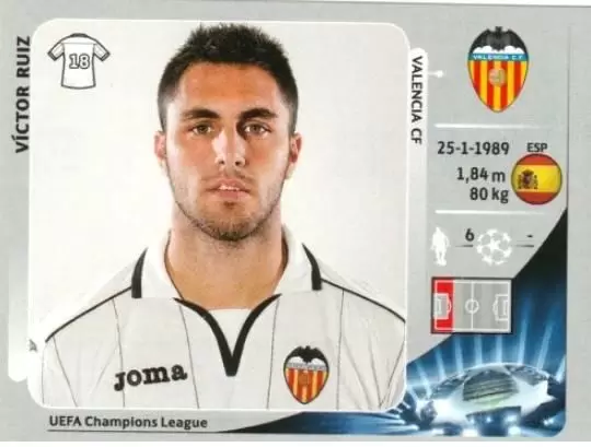 UEFA Champions League 2012/2013 - Víctor Ruiz - Valencia CF