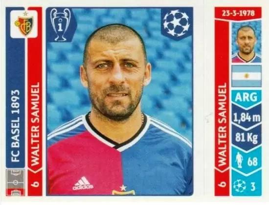 UEFA Champions League 2014-2015 - Walter Samuel - FC Basel 1893