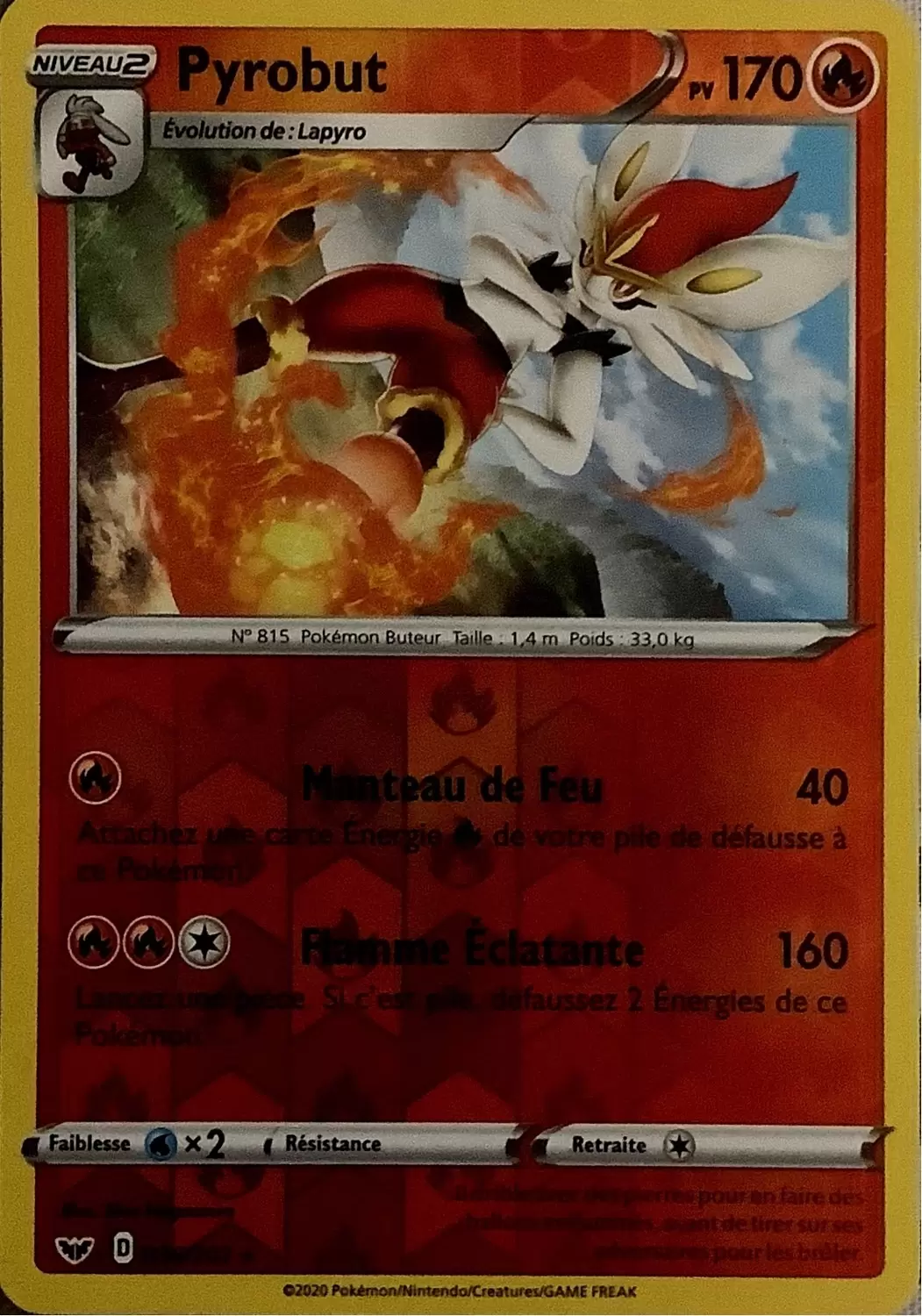 Épée et Bouclier - Pyrobut Reverse