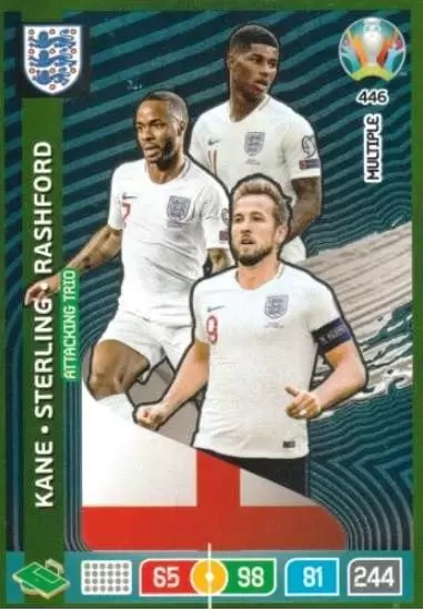 Adrenalyn XL - UEFA Euro 2020 - Harry Kane / Raheem Sterling / Marcus Rashford - MULTIPLE - Attacking Trio