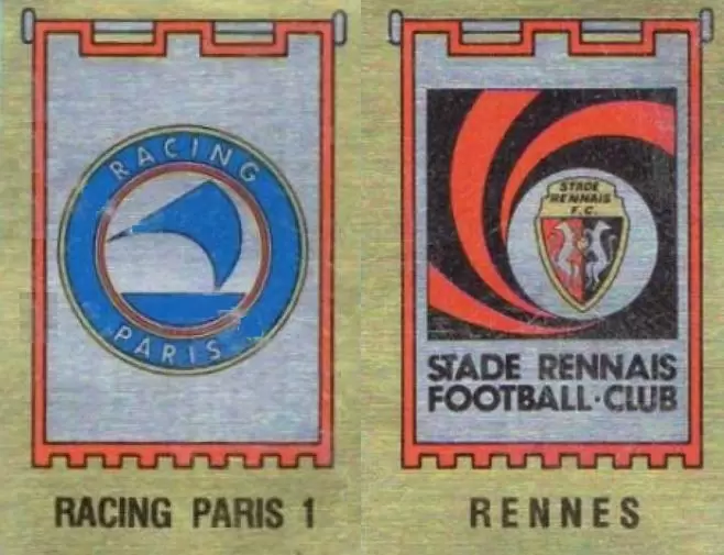 Football 83 - Ecusson Racing Paris 1 / Rennes - Division 1 (Groupe A)