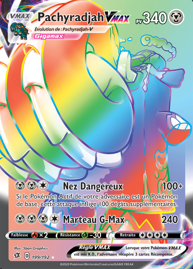 Pachyradjah V Max Carte Pokemon 199 192 Clash Des Rebelles