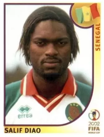 Papa Bouba Diop  Senegal, Football stickers, World cup