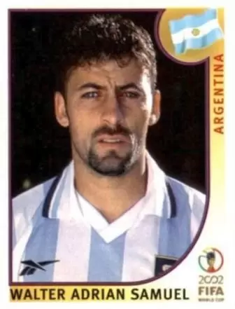 FIFA World Cup Korea/Japan 2002 - Walter Adrian Samuel - Argentina