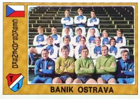 Euro Football 1977 - Banik Ostrava (Team) - Ceskoslovensko