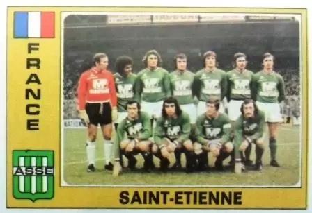 Euro Football 1977 - Saint-Etienne (Team) - France