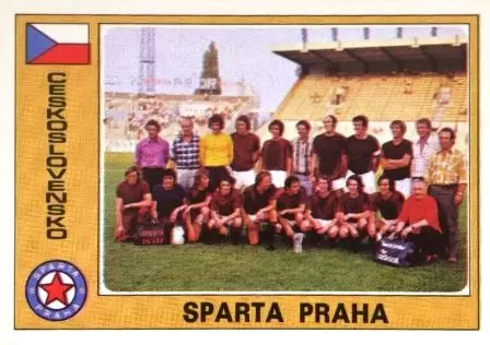 Euro Football 1977 - Sparta Praha (Team) - Ceskoslovensko