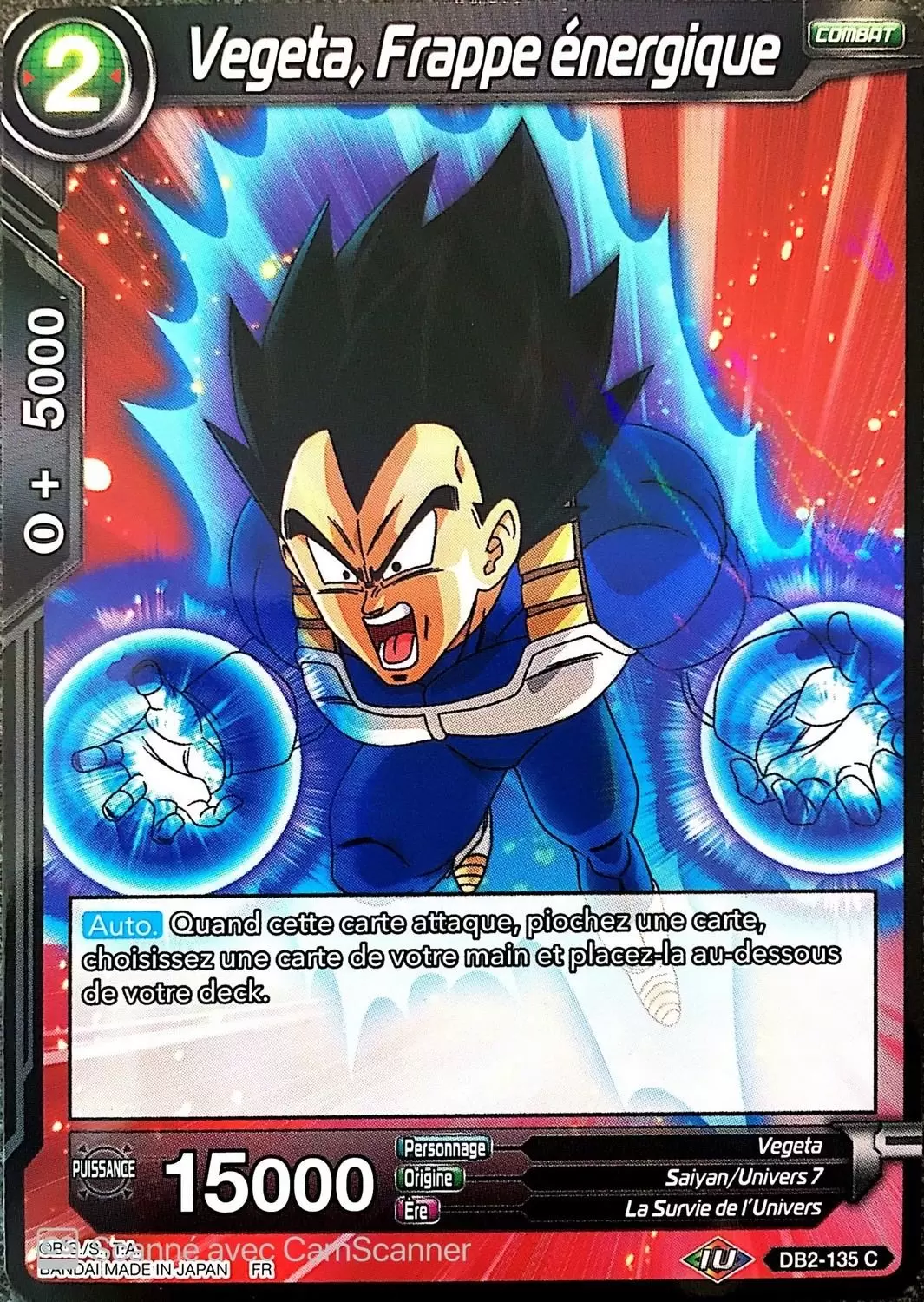 Divine Multiverse [DB2] - Vegeta, Frappe énergique