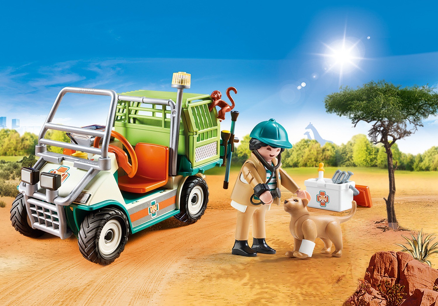 playmobil vet car