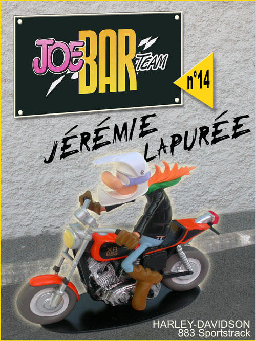 Jeremie Lapuree Sur Sa Harley Davidson 8 Sportstrack Figurines Joe Bar Team Serie 1