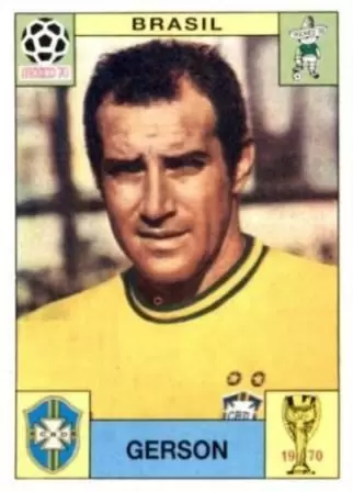 World Cup Story - Gerson (Brasil) - WC 1970