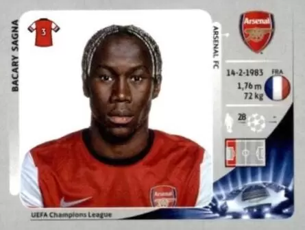 UEFA Champions League 2012/2013 - Bacary Sagna - Arsenal FC