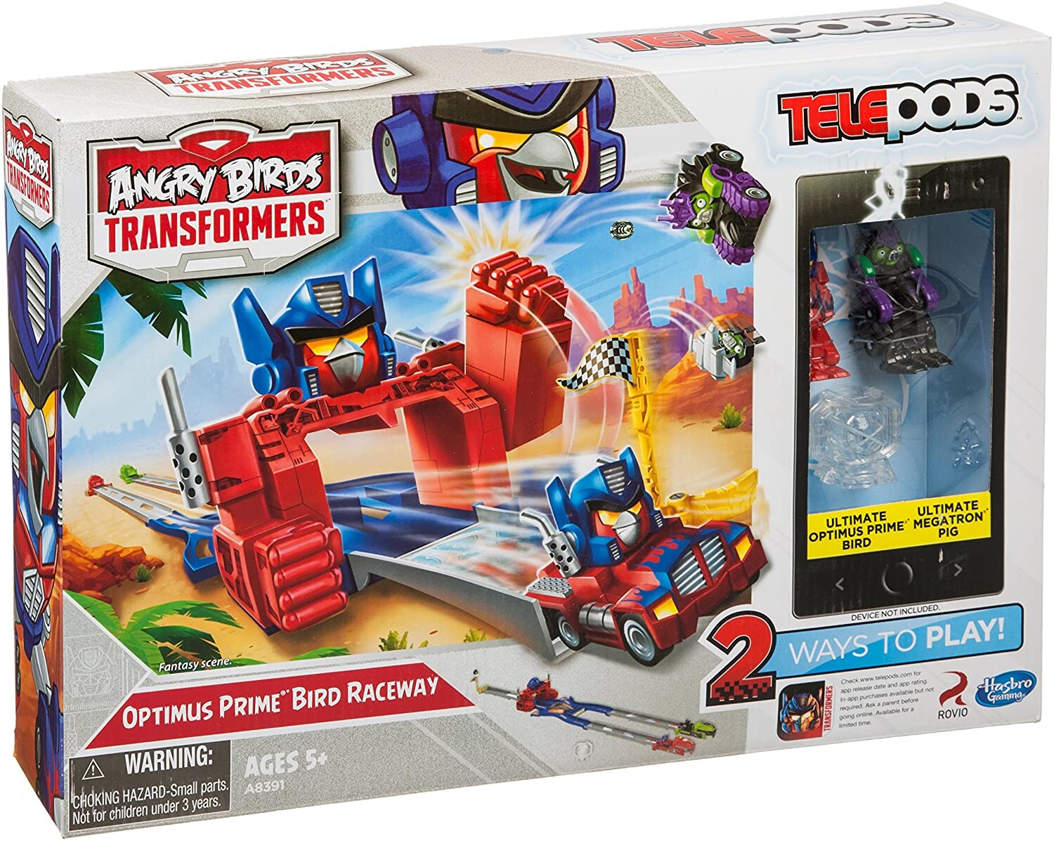 Optimus Prime Bird Raceway Angry Birds Transformers Telepods