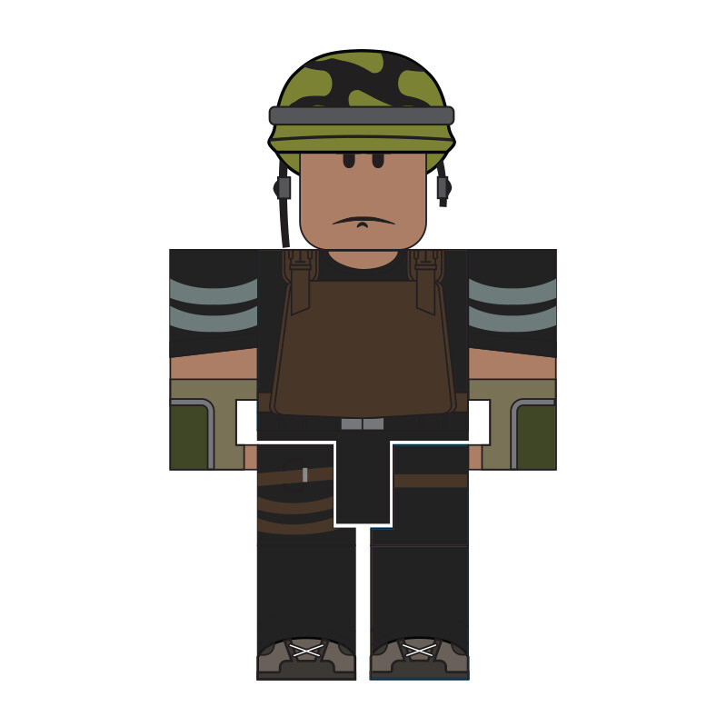 After The Clash Cdf Soldier Roblox Action Figure - soldier roblox