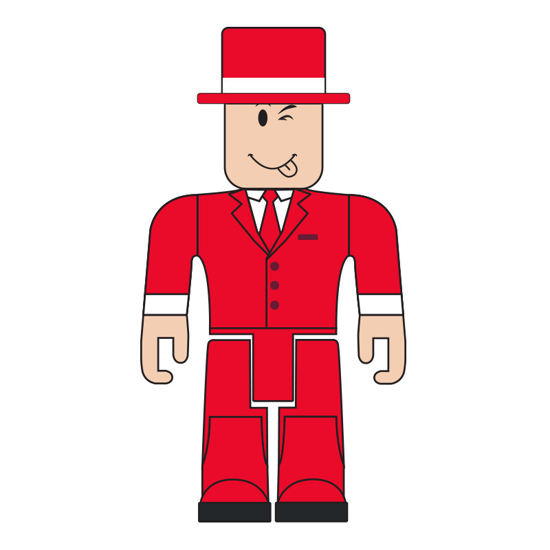 Alexnewtron Red Roblox Action Figure - red roblox hat