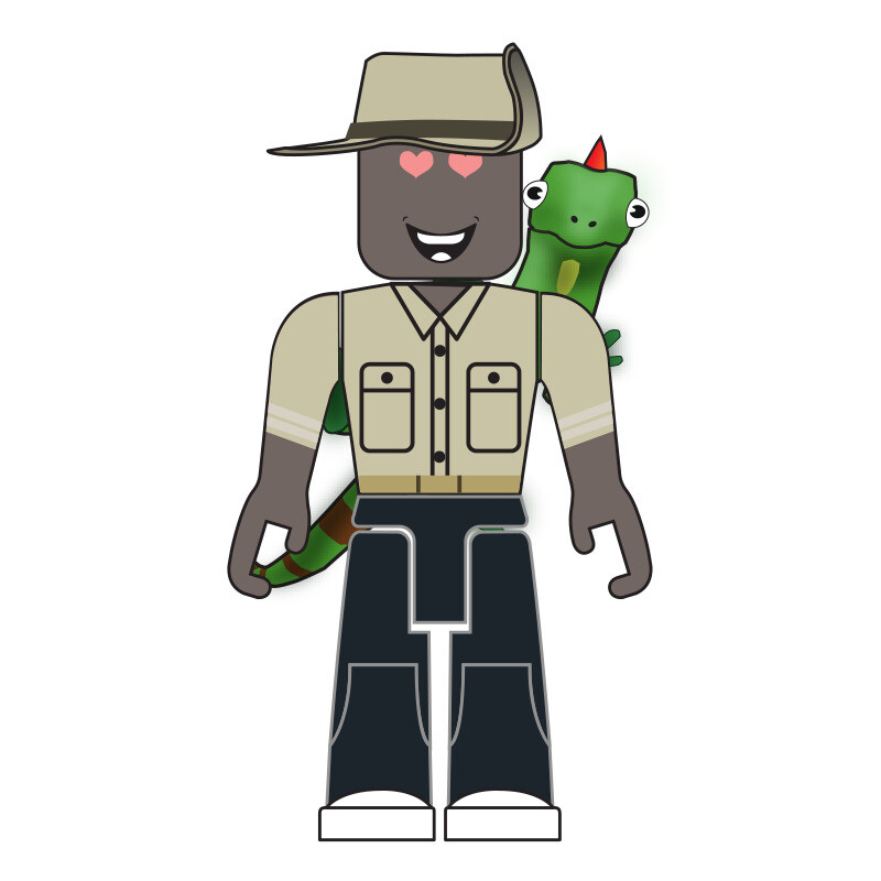 Robloxia Zookeeper Roblox Action Figure - roblox robloxian life clothing store billboard guy