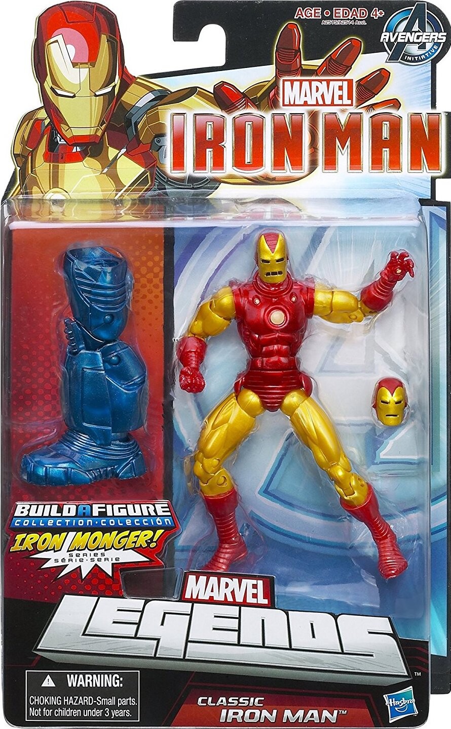Iron Man Classic Iron Man figurine A2515 A2514 Marvel Legends Series 6