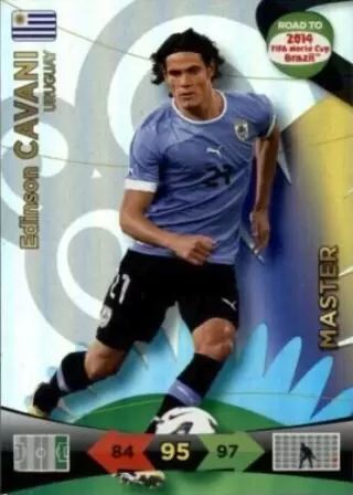 carte adrenalyn fifa world cup brasil 2014 edinson cavani star