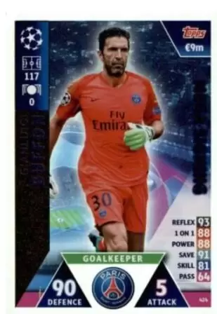 Match Attax - UEFA Champions League 2018/2019 - Gianluigi Buffon - Paris Saint-Germain