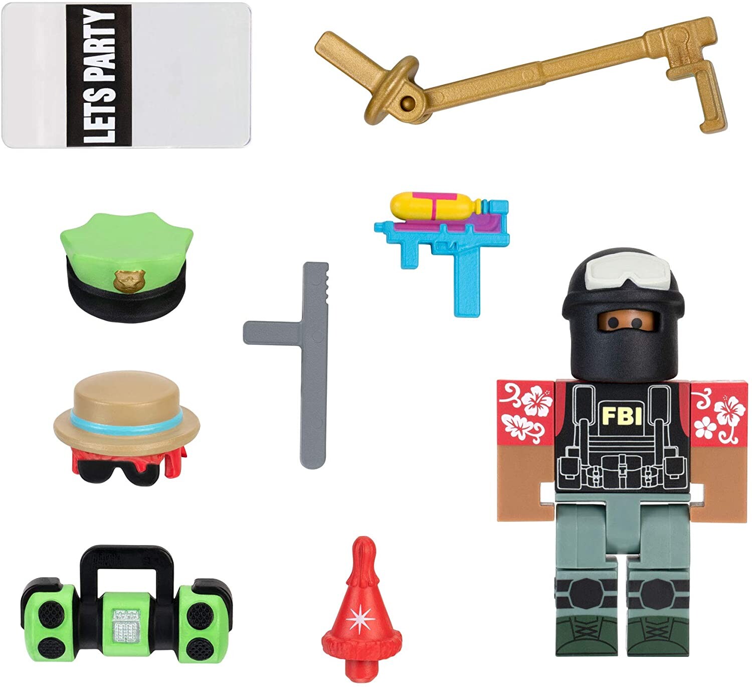 Party Swat Team Roblox Action Figure - noobertuber roblox toy