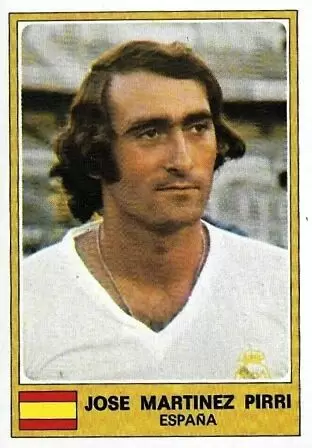 Euro Football 1977 - Jose Martinez Pirri - Espana