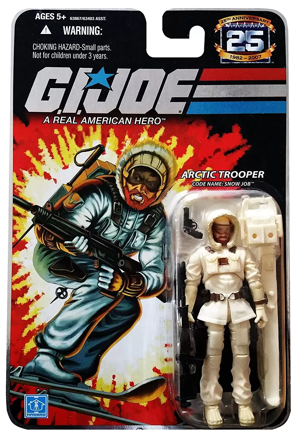 Arctic Trooper : Snow Job - G.I. Joe - 25th Anniversary action