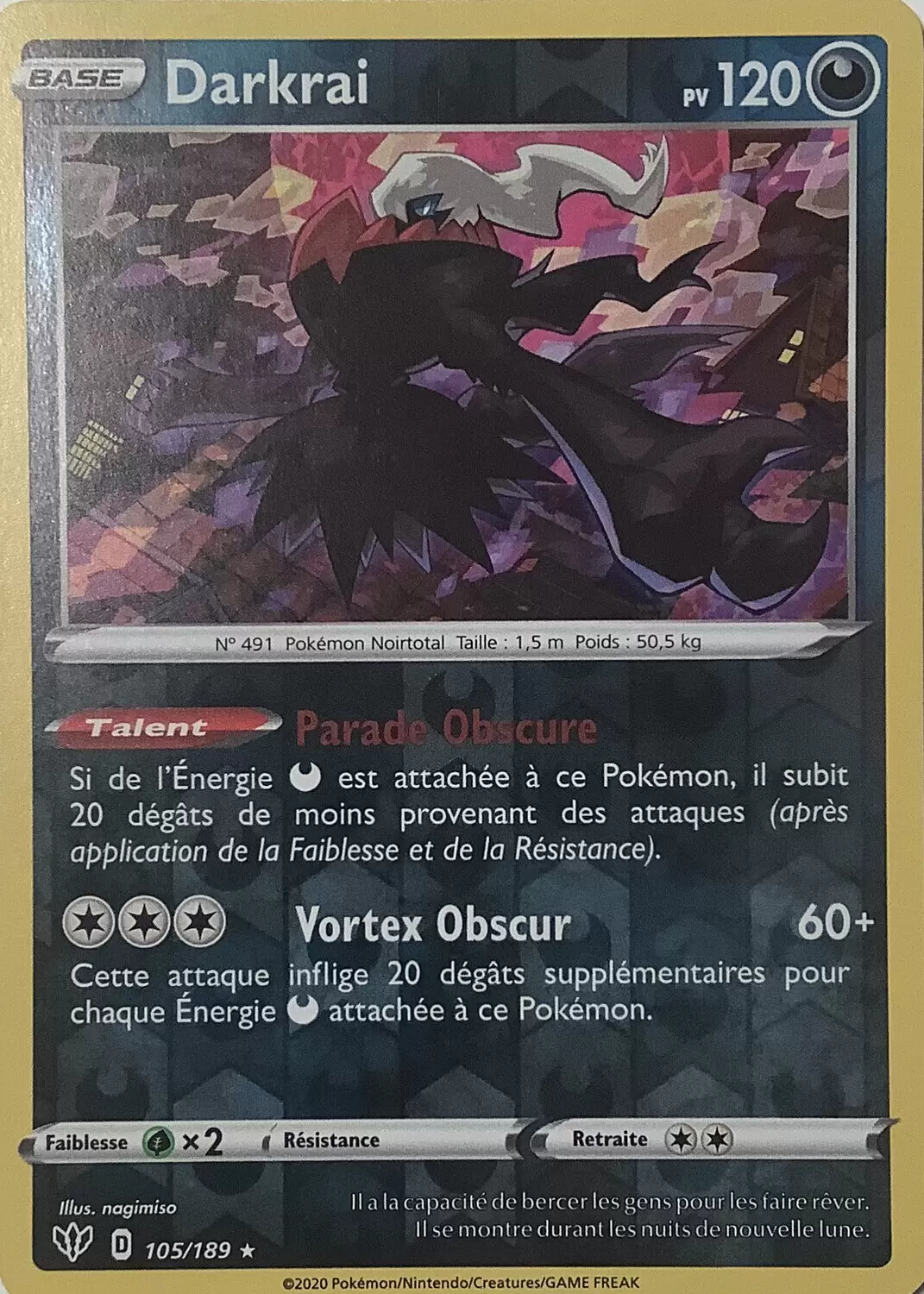 Ténèbres Embrasées - Darkrai Reverse