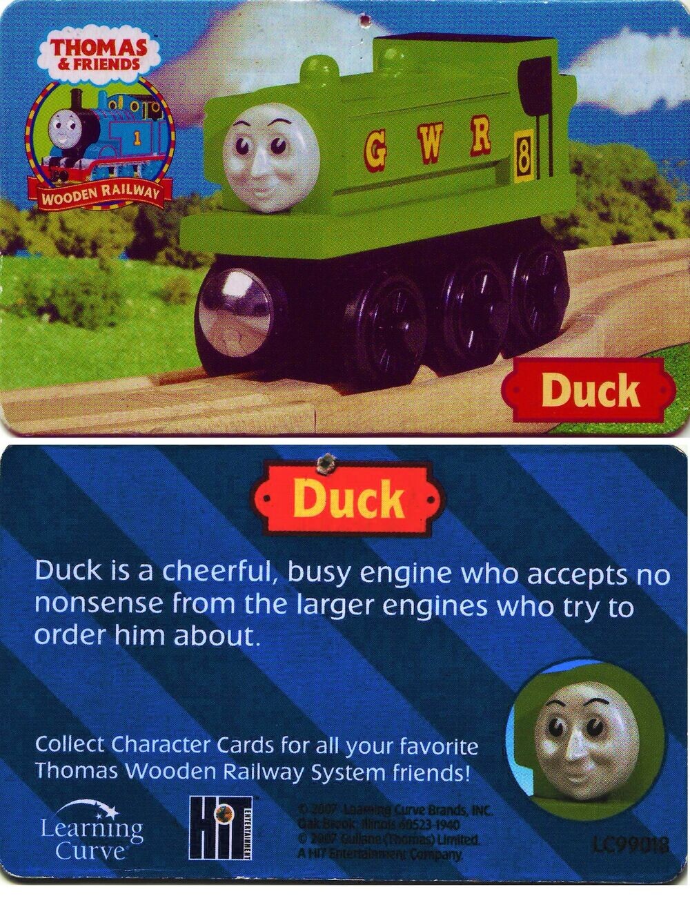 Duck Wooden Railway Collector Cards