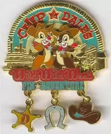 Chip & Dale’s Wild Wild West Pin Adventure Pin Collection - Chip & Dale’s Wild Wild West Pin Adventure - Chipmunks Take Charge